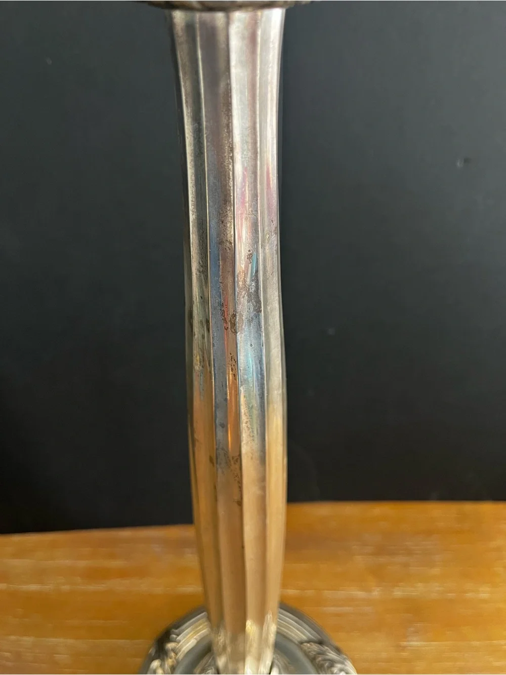 Vintage Bombay Silver Plated Ornate Taper Candle Holder 24